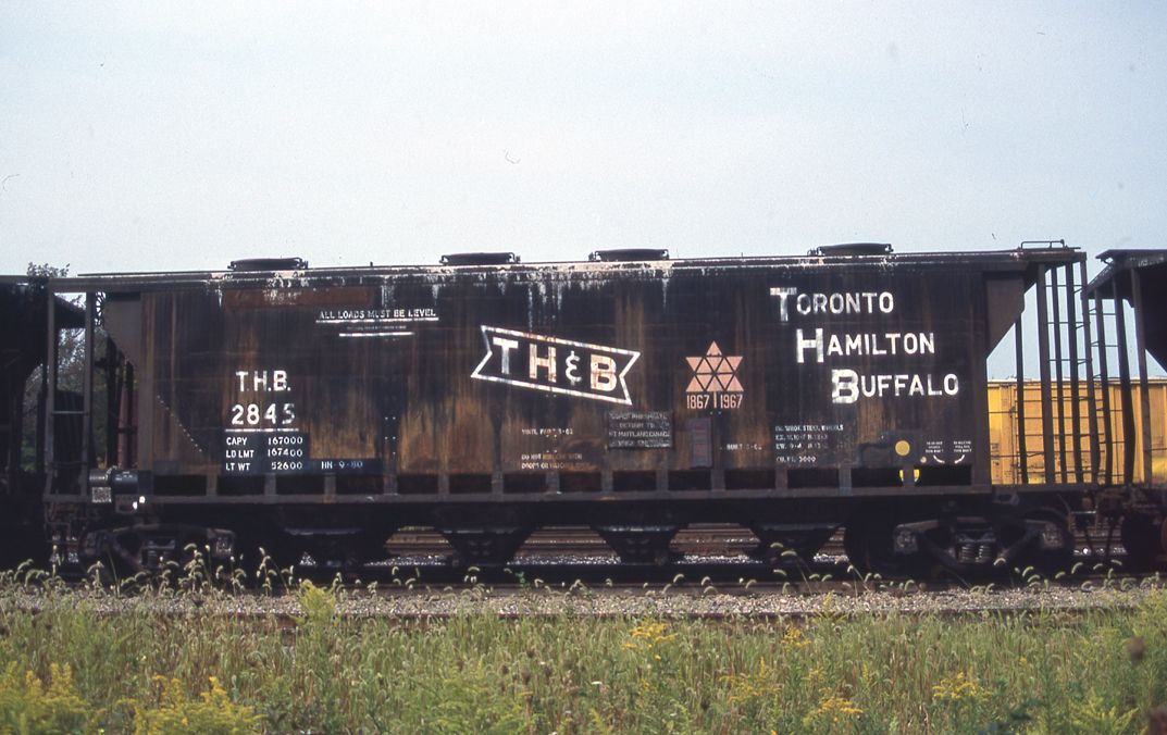 Thb Lettering THB#2841-H slabside hopper white lettering on black car - Black Cat ...