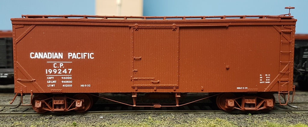 CPR#199247-H HO scale Twenty Models CPR 36' Box car kit BX-04b- reverse ...